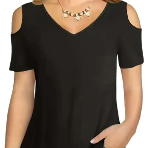 2026 spring and summer off shoulder short sleeved t-shirt women's top Korean version crop exposed short base shirt women's night